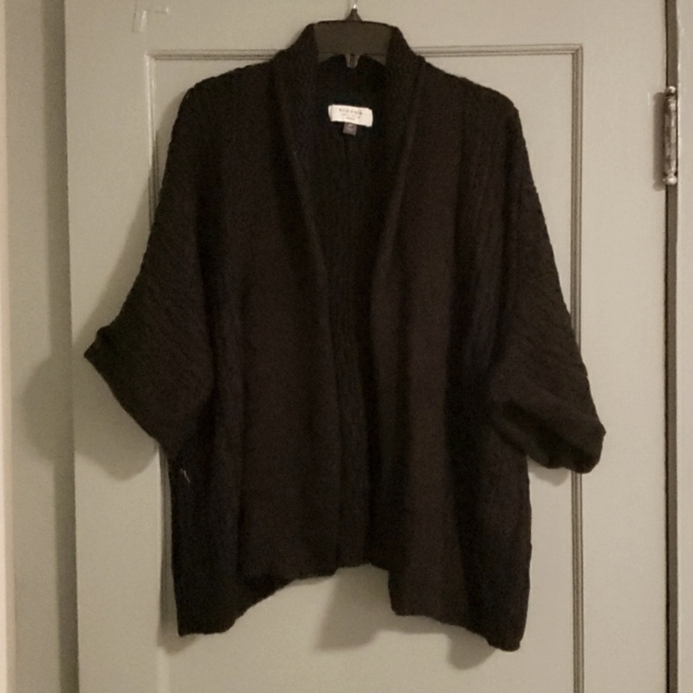 Sonoma Black Sweater Shrug 3/4 sleeve Size 3X